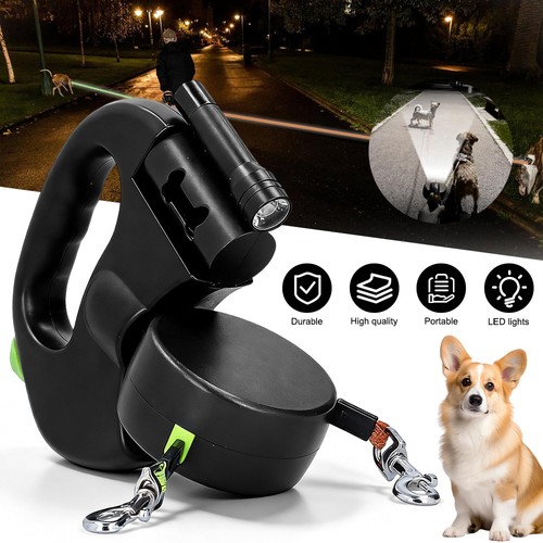 Retractable lead leash double - retractable,