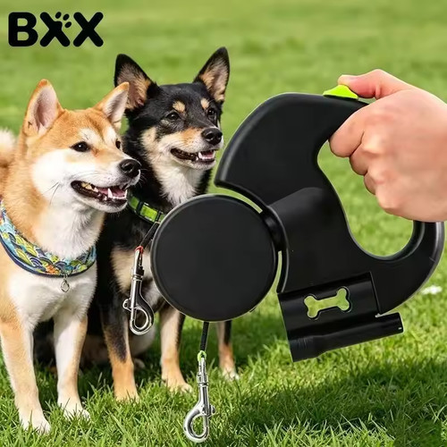 Dual pet leash - pet, retractable