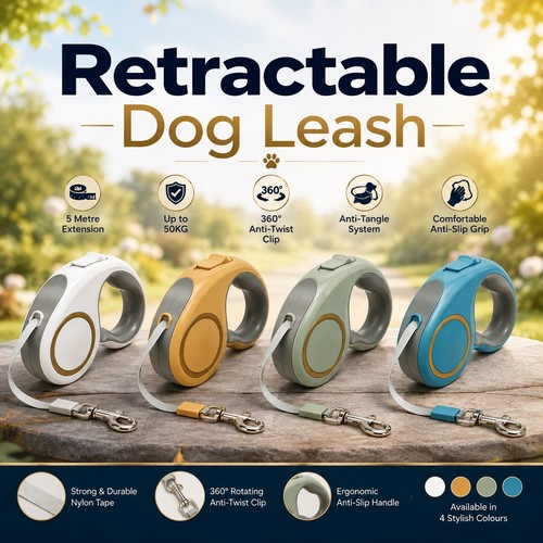 Retractable dog lead - dog,