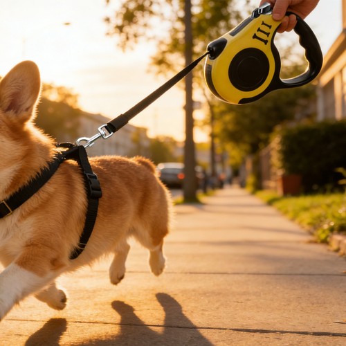 Retractable dog leash - retractable,