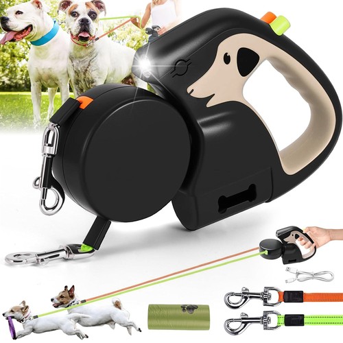 Dual retractable dog lead - dual,