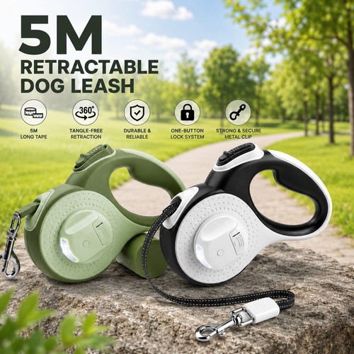 Retractable dog lead - dog,