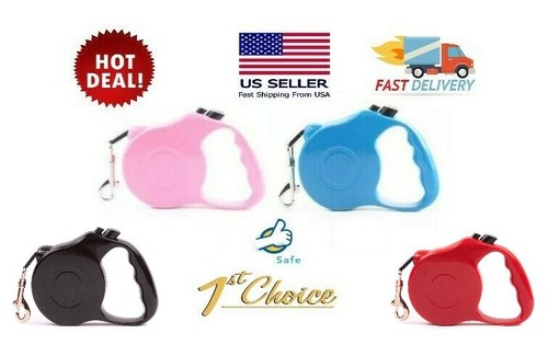 Dog leash retractable 5ft - retractable, 16.5ft