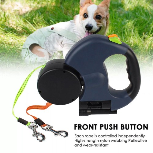 Retractable lead leash double - retractable,