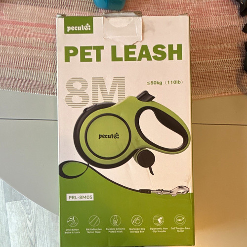 Pecute retractable dog lead - 8m,