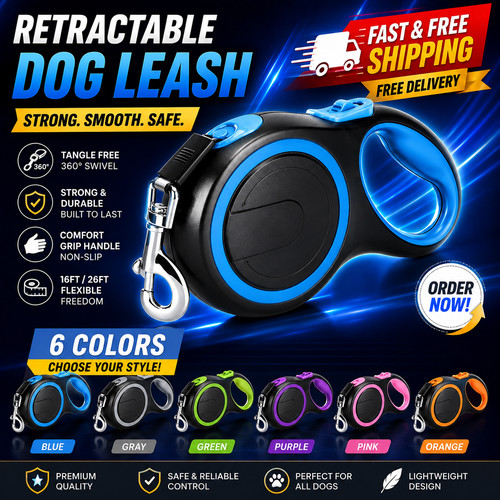 Retractable dog lead - dog,