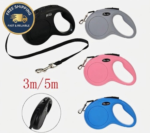 Retractable dog lead - dog, 3m