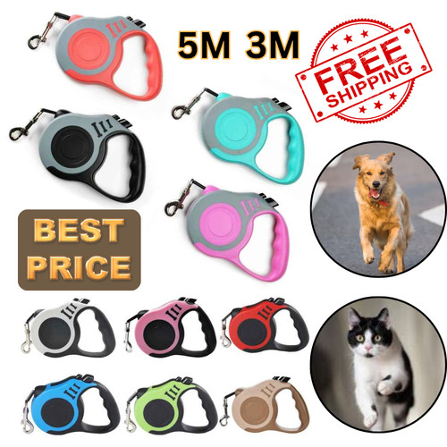 Retractable dog lead 5m - dog,