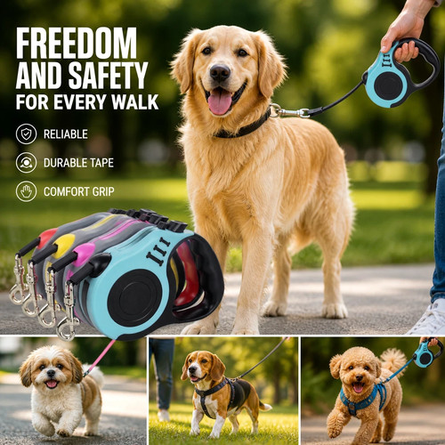 Retractable dog lead - retractable,